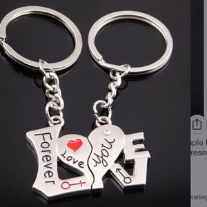 New 2 love for ever Couple Keychain